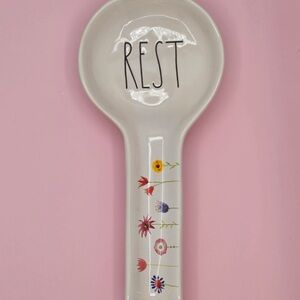 Rae Dunn Spring Spoon Rest Floral Watercolor Flowers Easter NEW 2026